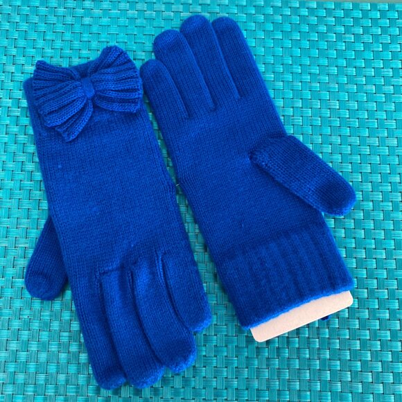 Aris Isotoner Weather Shed Blue Knit Winter Gloves NOS - Picture 3 of 5